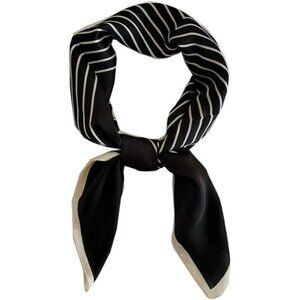 Silk Satin 07 Stripe Head Scarf Medium Square Hair Scarf for Women 28 Inches
